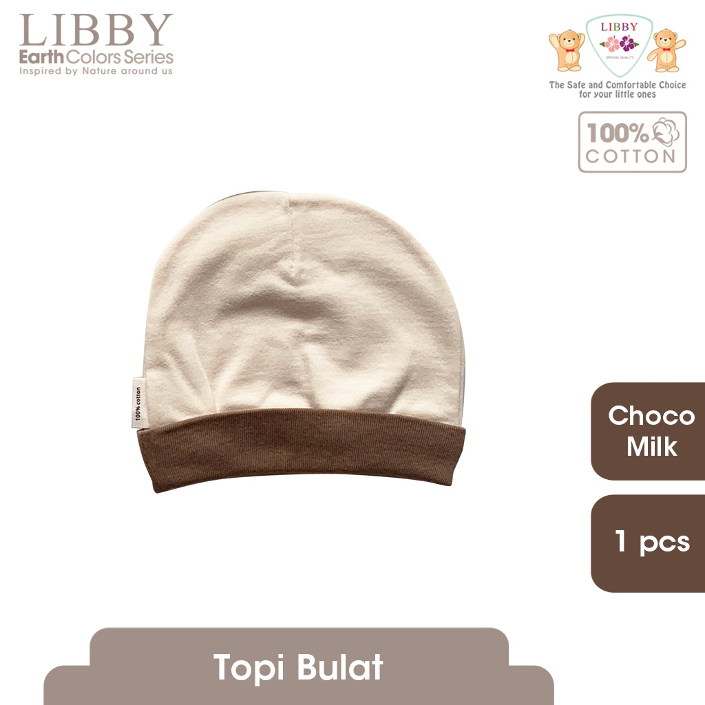 Topi Bayi Bulat Rib LIBBY Earth (1 pcs/pack)