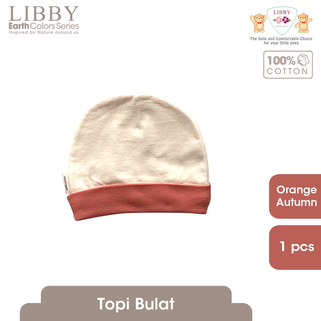 Topi Bayi Bulat Rib LIBBY Earth (1 pcs/pack)