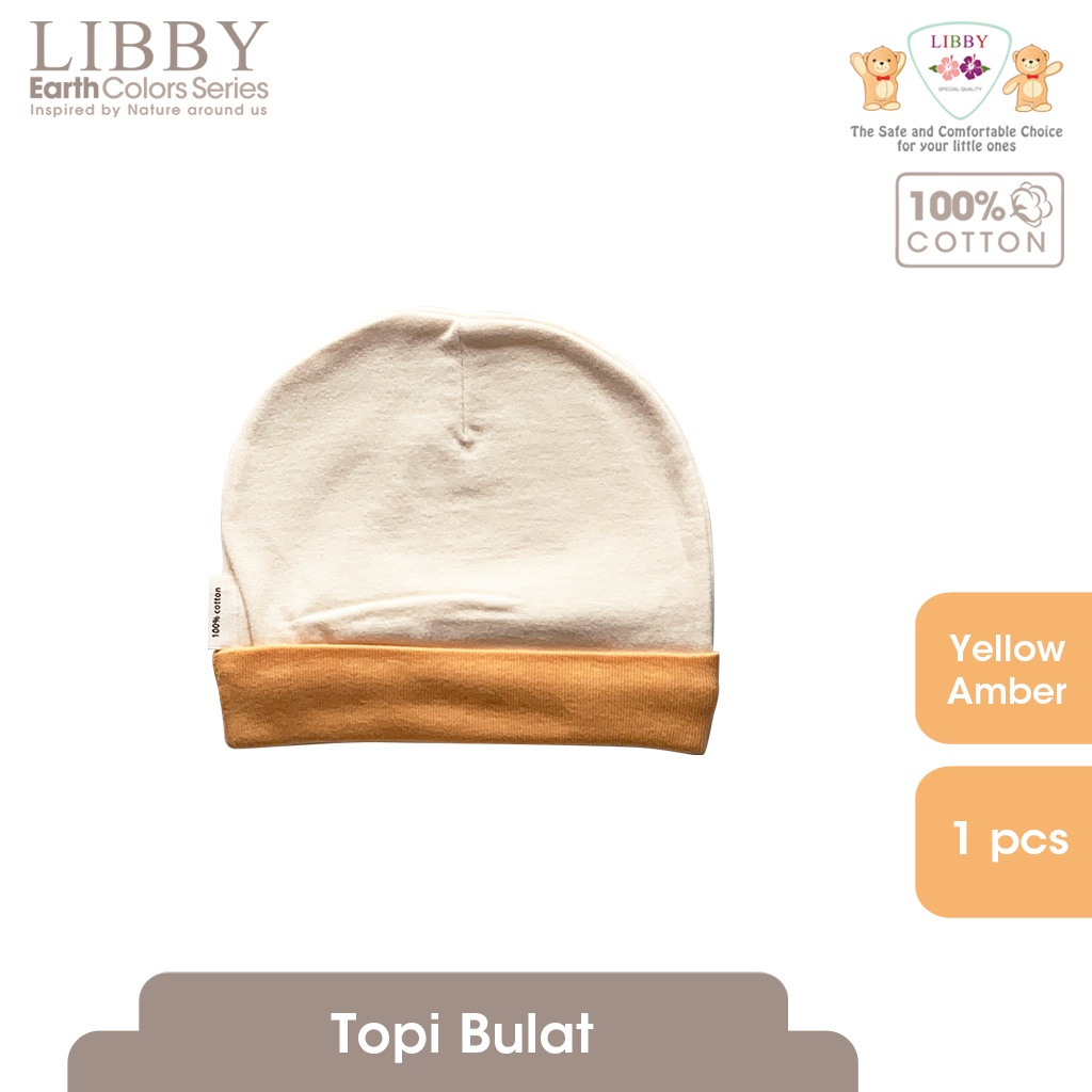 Topi Bayi Bulat Rib LIBBY Earth (1 pcs/pack)