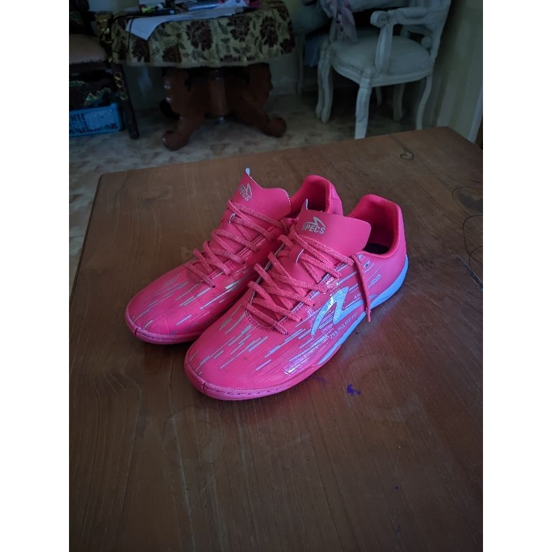 sepatu futsal specs lightspeed reborn meta crush diva pink second