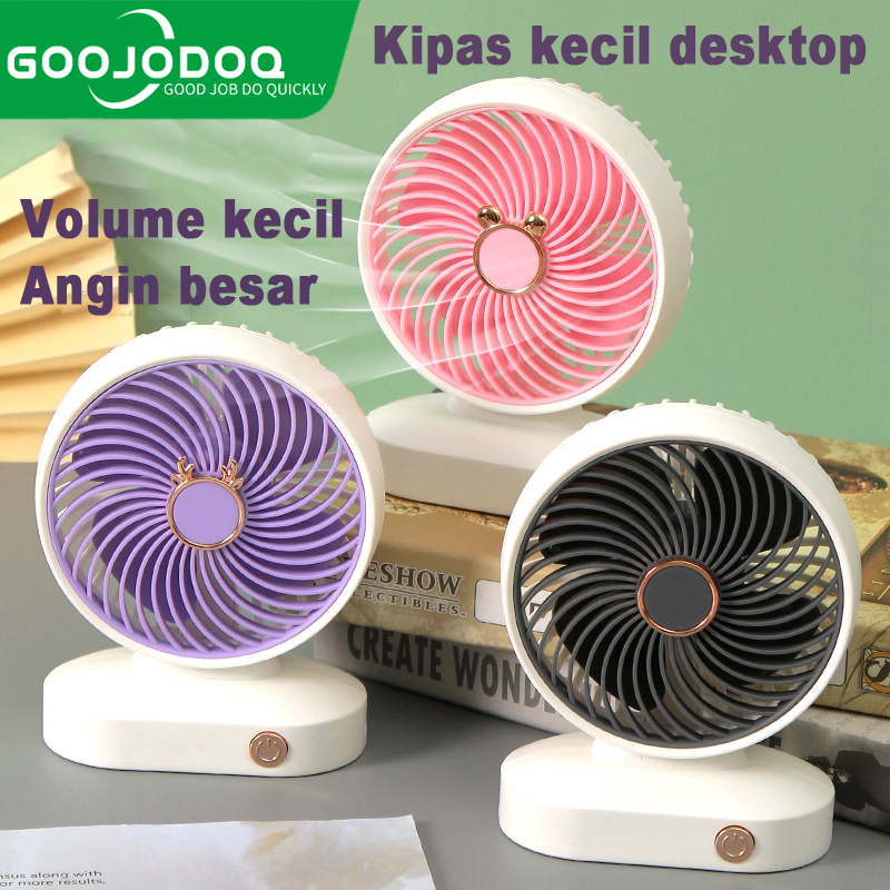 Goojodoq New kipas angin mini genggam /Kipas meja isi ulang USB / Kipas portable/mini fan