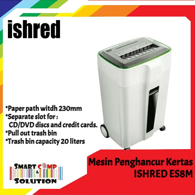 Mesin Penghancur Kertas iShared ES8M Paper Shredder MicroCut