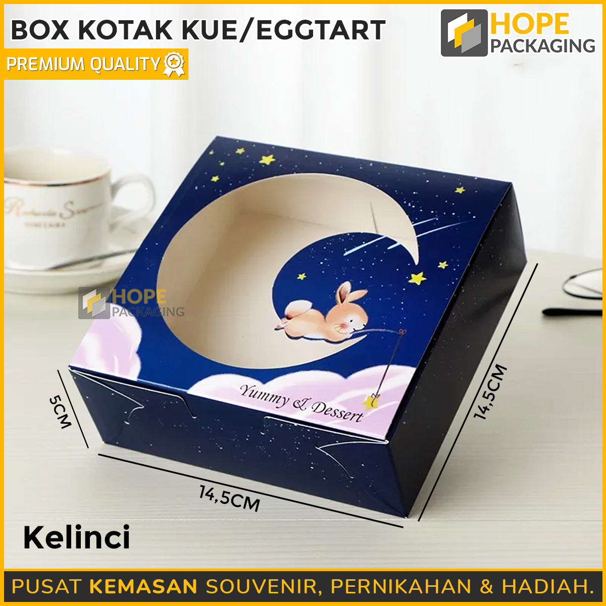 [ISI 3 PCS] Box Kotak Cake Egg tart isi 4 sekat  - Kardus Eggtart - Box Pie