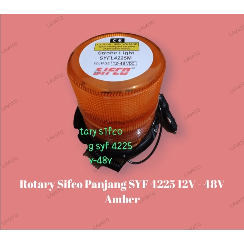 Rotary Sifco Panjang SYF 4225 12V - 48V Putih / Amber / Biru