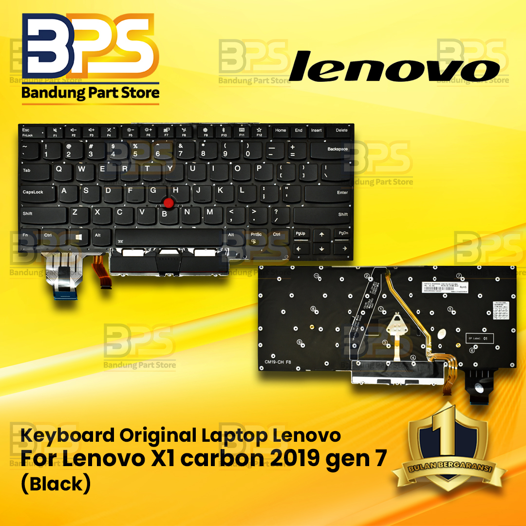 Keyboard Original Laptop Lenovo X1 carbon 2019 gen 7 Backlight (Black)
