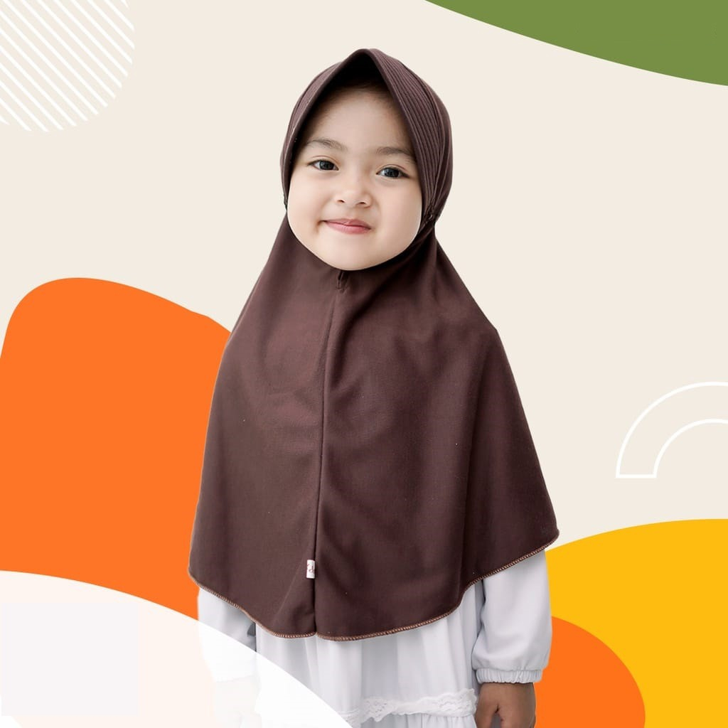 Bergo Anak Sekolah Astri / Hijab Anak TK Kekinian / Hijab Anak TK Tali Serut / Jilbab Anak Karakter 