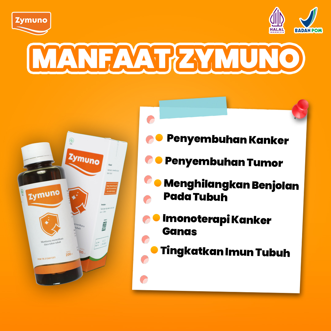 ZYMUNO - Vitamin Herbal Alami Atasi Benjolan Ditubuh Tingkatkan Daya Tahan Tubuh Bantu Proses Penyembuhan Kanker 200ml