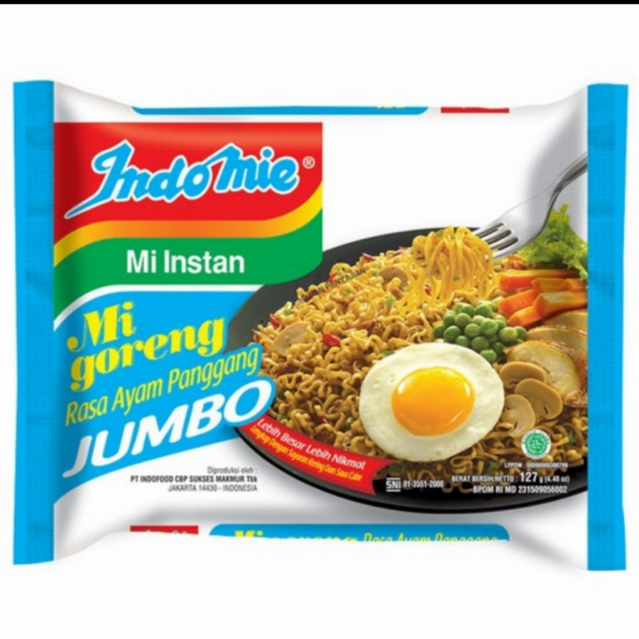 

indomie goreng jumbo rasa ayam panggang