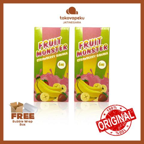 FRUIT MONSTER STRAWBERRY BANANA FRUIT 60ML ORI by JAM MONSTER