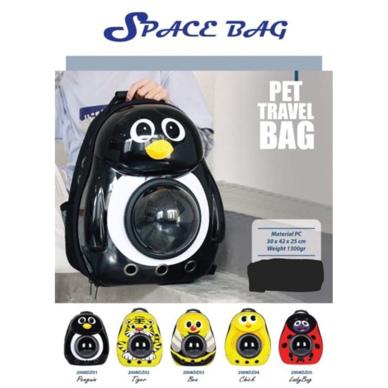 TAS SPACE BAG DOG CAT ALL VARIAN TAS RANSEL