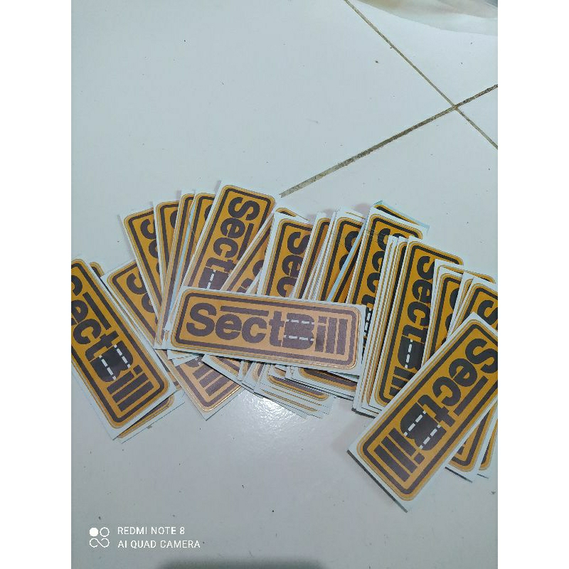 Stiker sectbill cutting