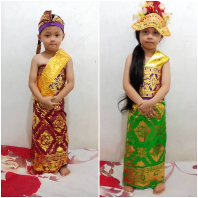 Set Baju Adat Bali Anak (Lengkap)