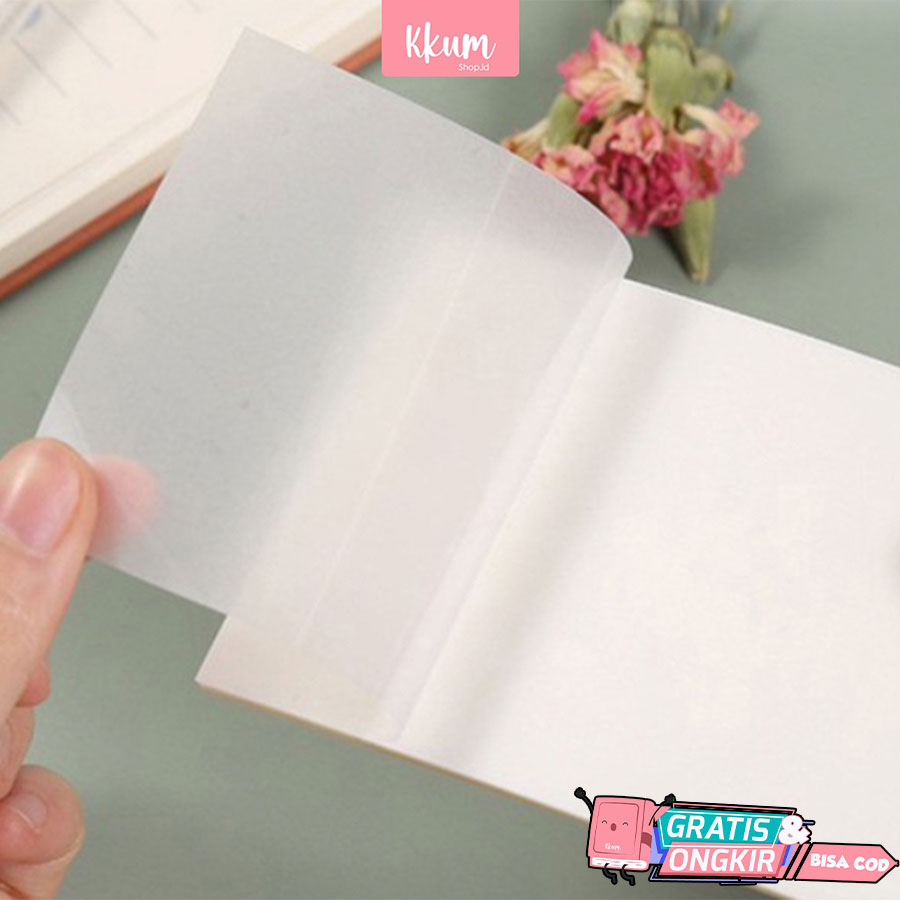 

Memo Paper Transparan/ Kertas Memo/ Sticky Notes Tahan air pet