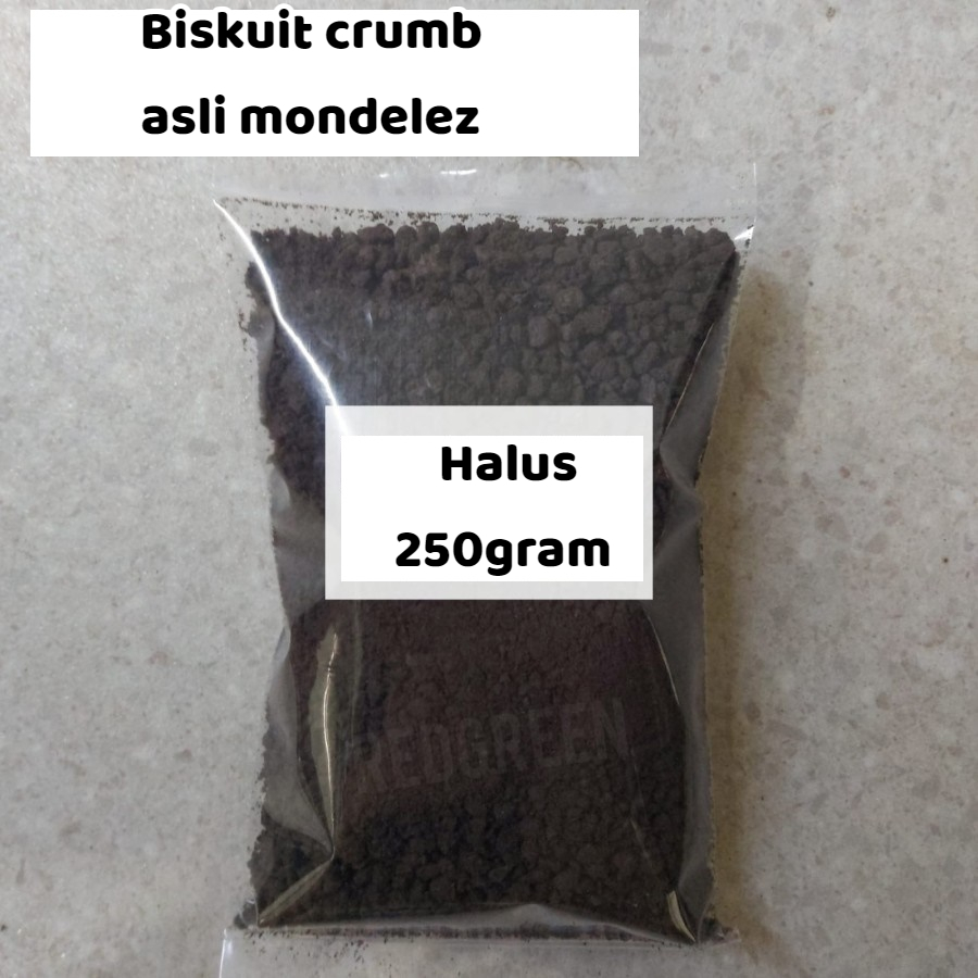 

Topping crumble HALUS Premium Choc Diced Crumb 250 gram remahan