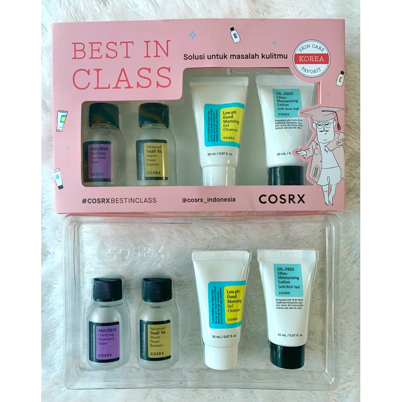 [SALE] COSRX Best in Class Kit Original Trial Travel set AHA BHA Toner Snail Mucin Essence Low pH cl