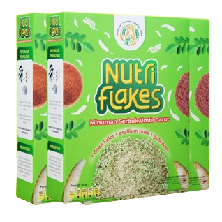 NUTRIFLAKES OBAT HERBAL SEREAL UMBI GARUT SOLUSI OBAT ASAM LAMBUNG