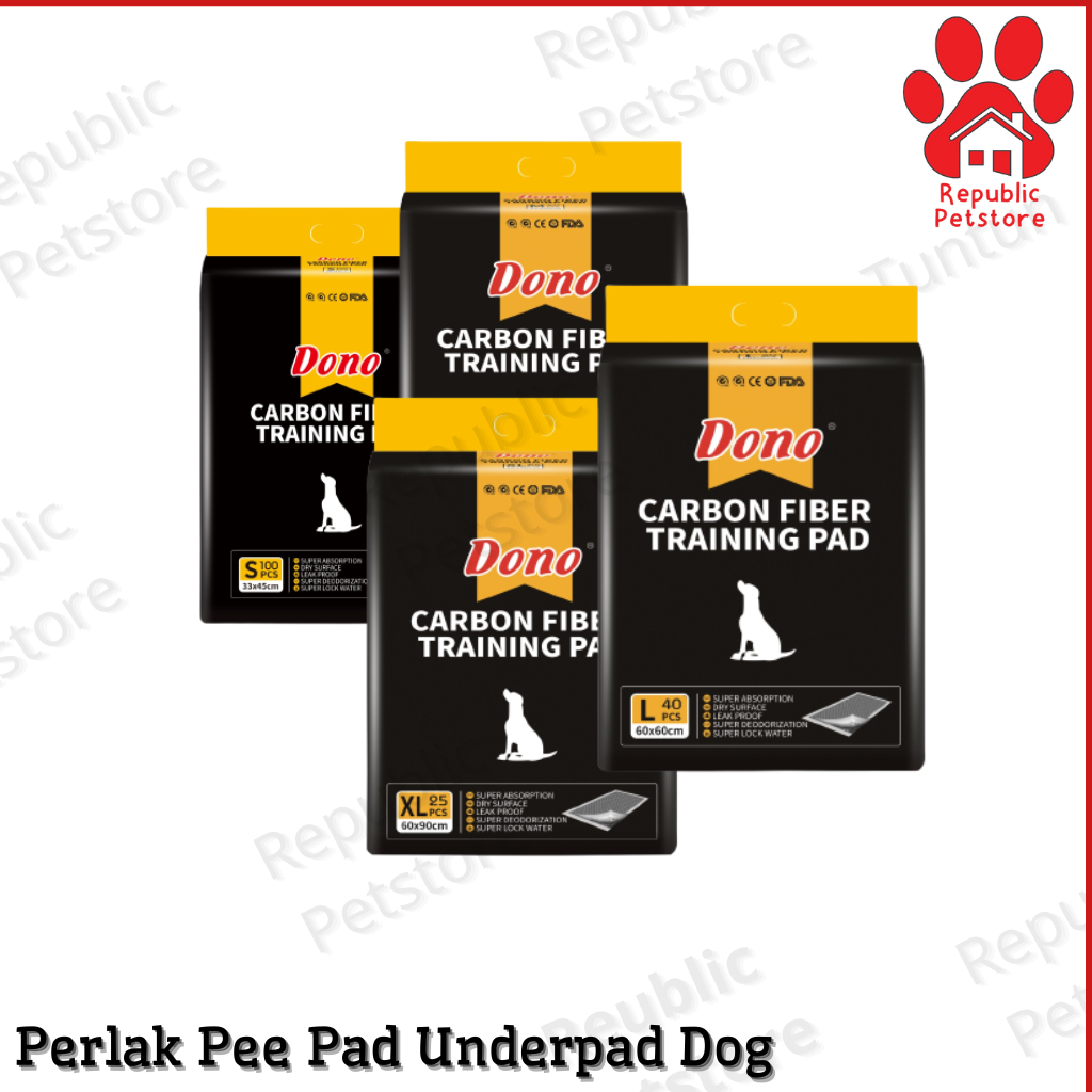 DONO Training Pads With Carbon Perlak Underpad Dog