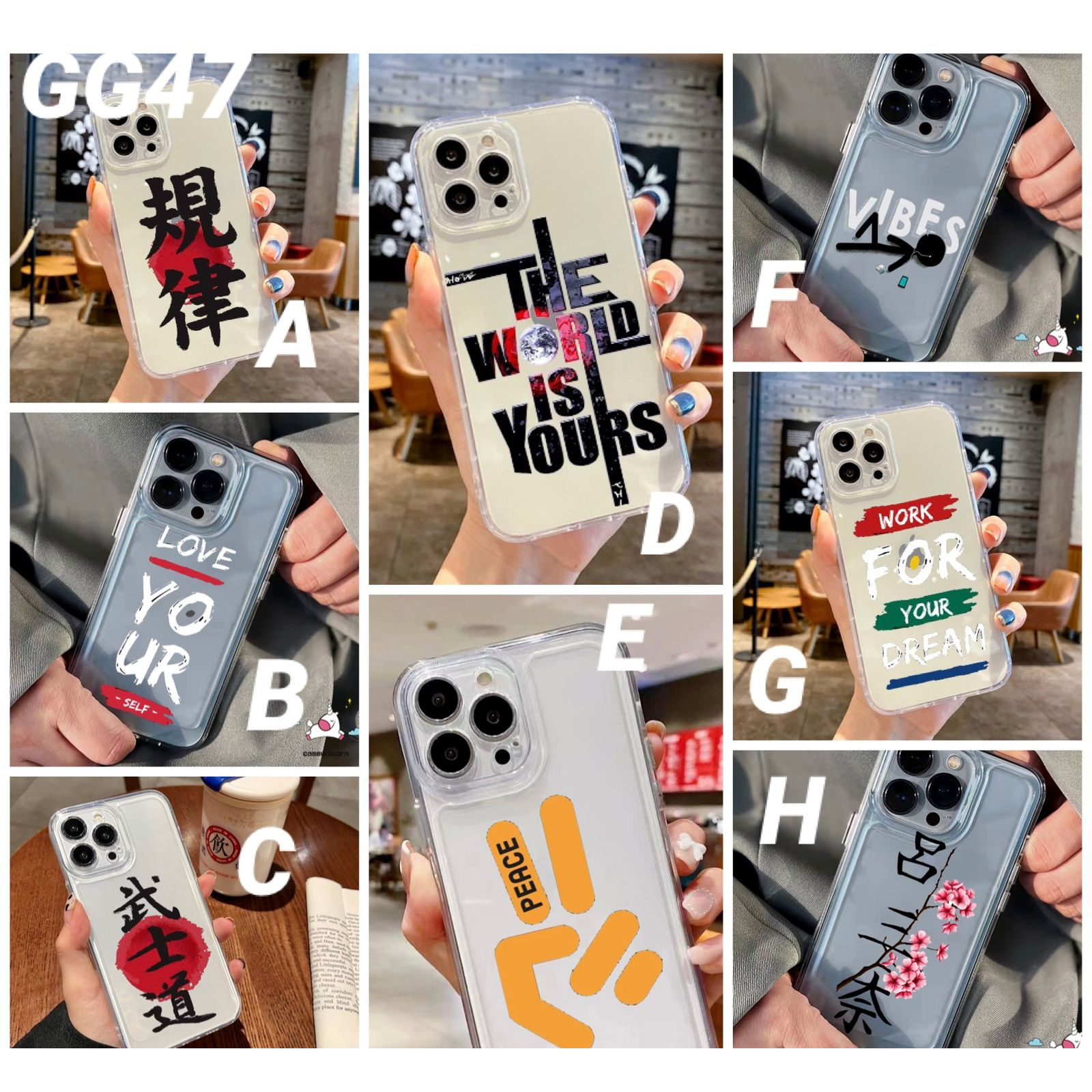 Case GG47 for Xiaomi Redmi 6A 8 9 Prime 9A 9i 9C 9T 10 10A 10C 12C A1 A1+ A2 Note 5 10s 5G Pro 11 11s 12 Poco C40 M3 M4