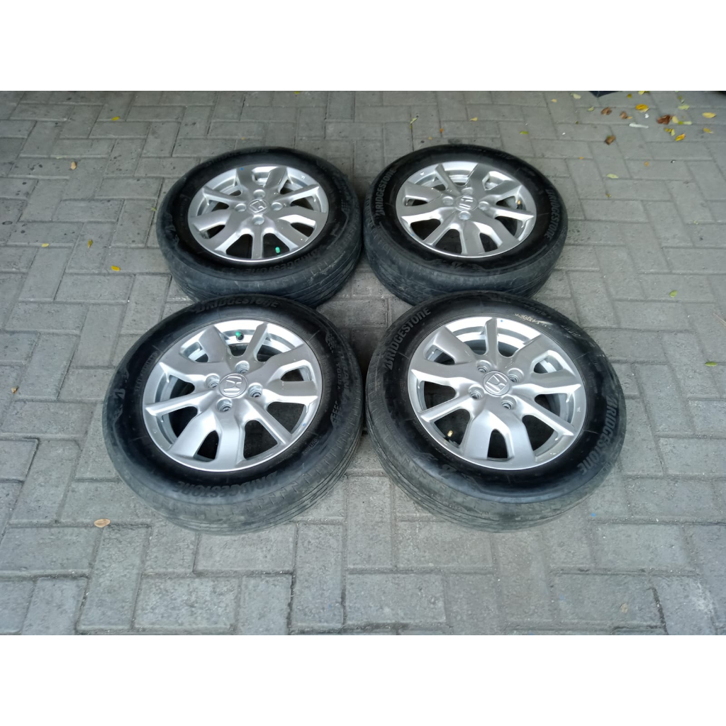 VELG MOBIL ORI COPOTAN NEW BRIO R14 PCD 4x100 + BAN KARIMUN SIGRA AGYA AYLA CALYA