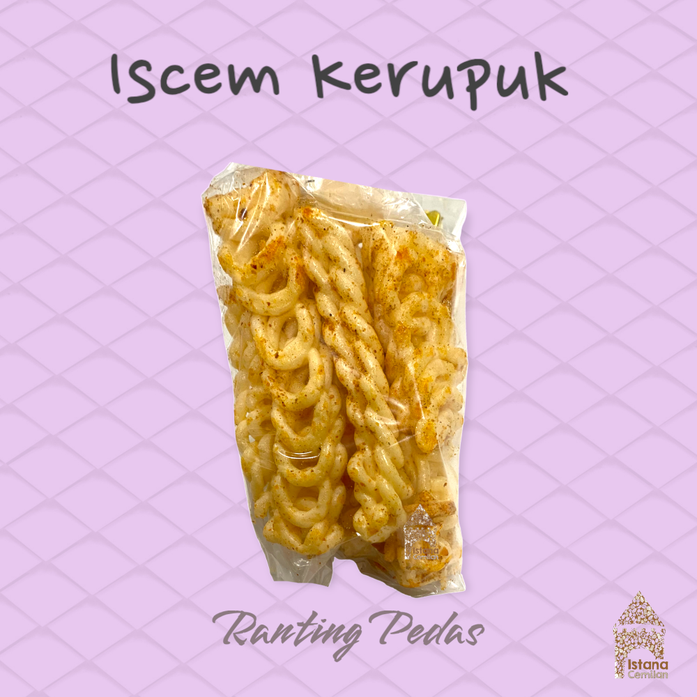 Iscem Kerupuk ala warung Gendar / Rambak / Udang / Ikan / Jengkol / Poco / Seblak / Ranting Aci Pedas