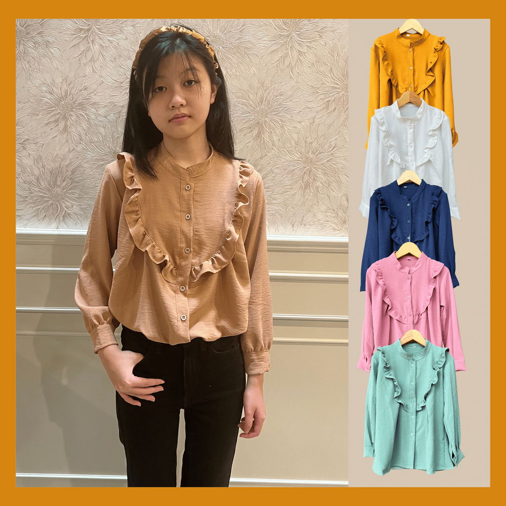 Play House - Kemeja Fashion Blouse Kids Anak Perempuan Umur 6-15 Tahun