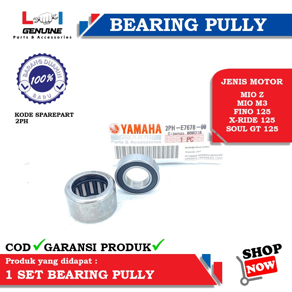 -LOI- BEARING PULLEY 2PH PULLY BAMBU MIO M3, MIO Z, SOUL GT 125, FINO FI 125, XRIDE 125