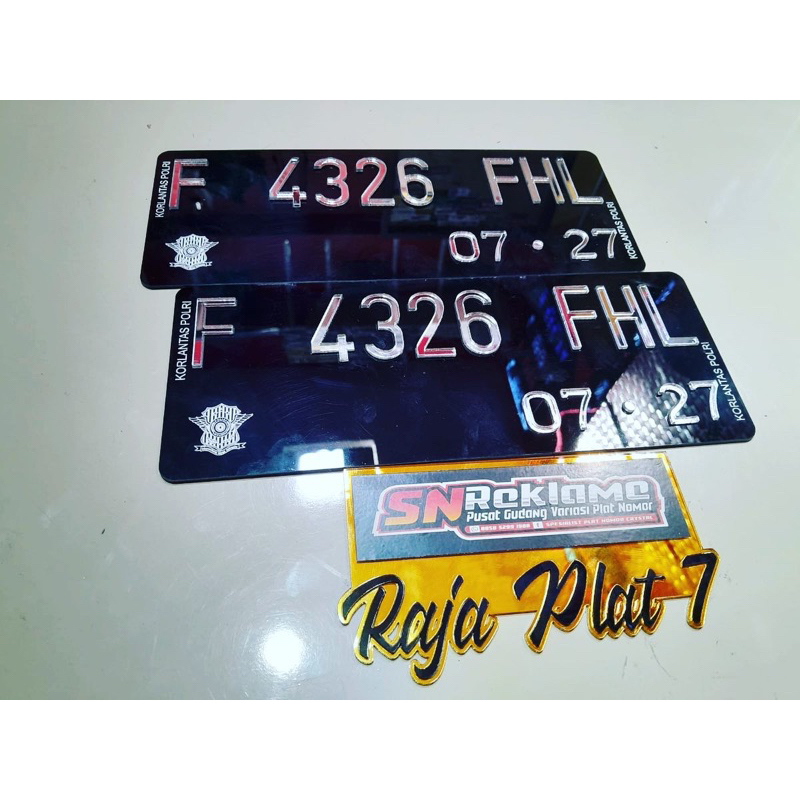 Custom PLAT NOMOR MIRROR KACA PREMIUM &amp; harga pantas super kualitas