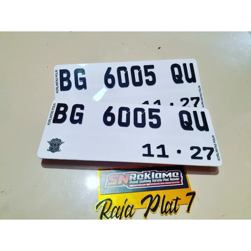 PLAT NOMOR MOTOR Acrylic , mika laser keren, murah, super kualitas