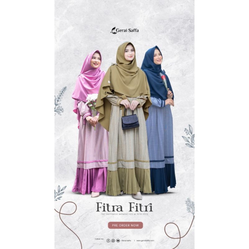 Fitra Fitri Gamis Koko Sarimbit By Gerai Saffa