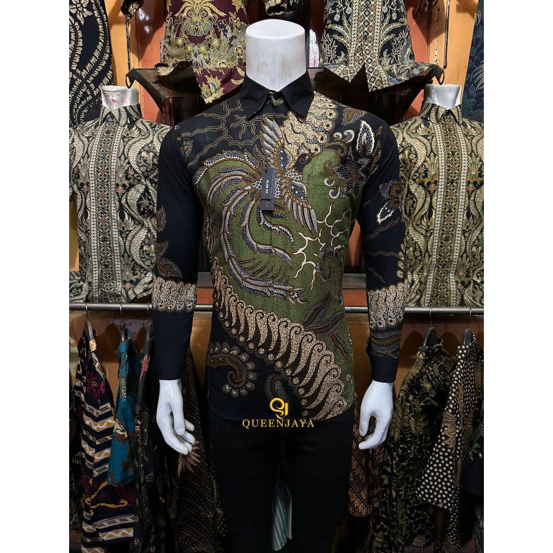 Kemeja Batik Pria Lengan Panjang Modern Slimfit Style