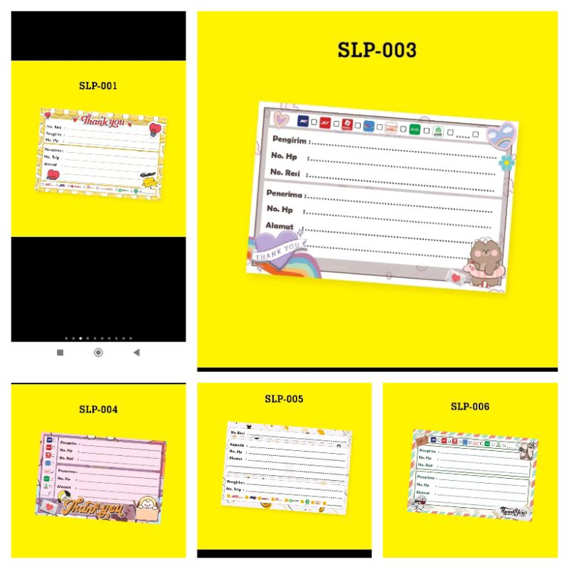 

sticker label pengiriman