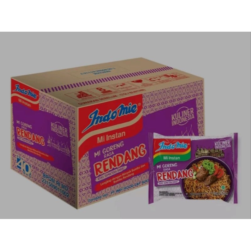 

Indomie Rendang 1 ctn isi 40pcs