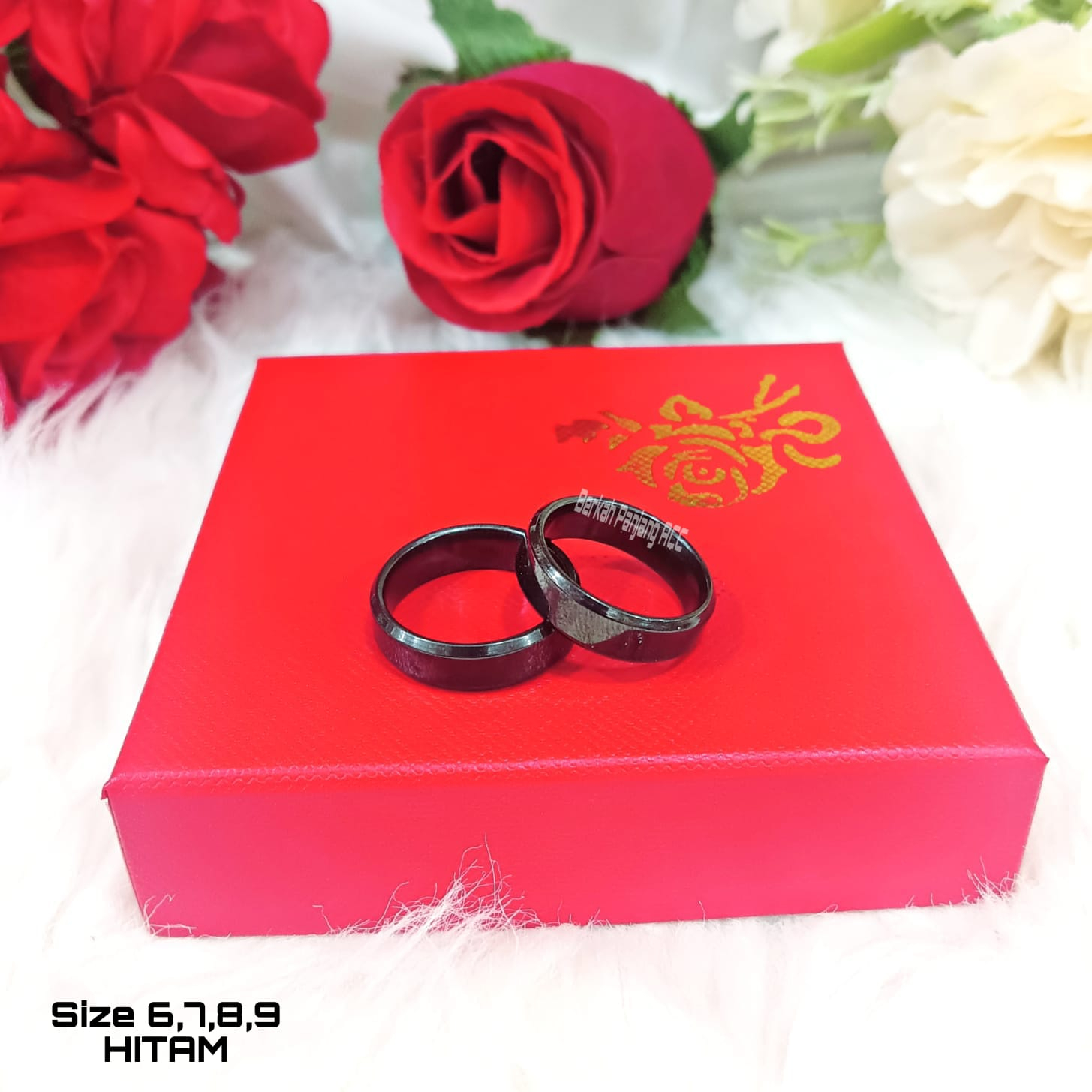 Cincin Dewasa Cople Terbaru Titanium Stainless Steel Simple Kekinian Elegant Anti Karat Anti Luntur