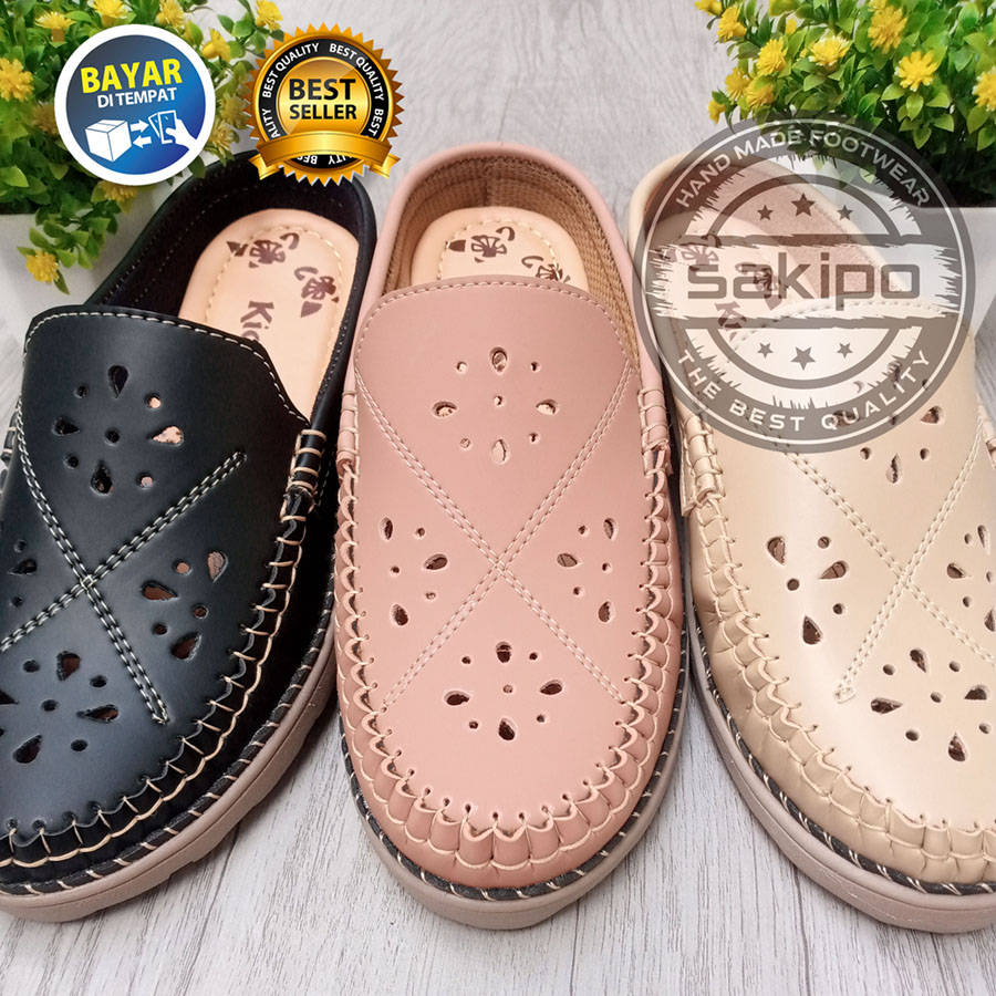 PROMO 6.6 !! SEPATU SLIP ON RAMPEL TRENDI TERMURAH / SEPATU MARY JANES WANITA DEWASA TERBARU / SEPATU MULES WANITA REMAJA DEWASA / SAKIPO