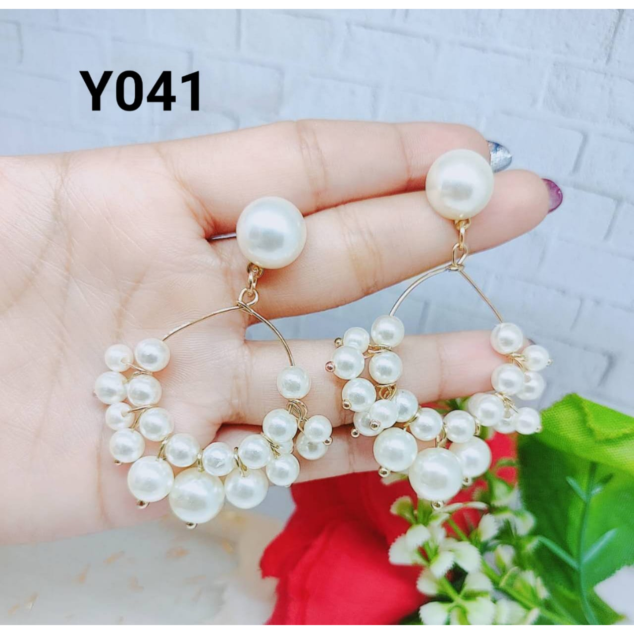 Anting Permata Cantik Perhiasan Fashion Y041/042/043