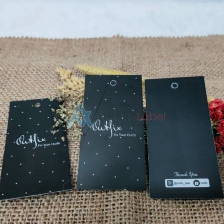 hangtag tipis baju label hangtag distro hangtag label premium