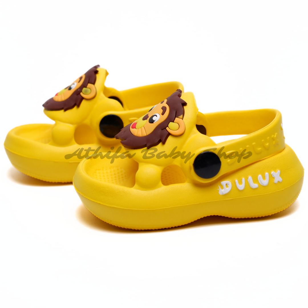 Sepatu Sandal Anak Laki Bayi Balita Usia 6 7 8 9 10 11 Bulan 1 2 3 Tahun Sendal Gunung Karakter Lion Baby Lelaki Cowok Spon Prewalker Phylon Ringan -372E-