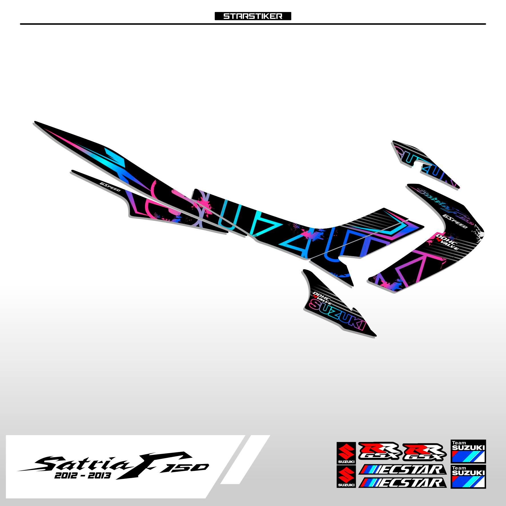 F3 / STRIPING SATRIA FU BARONG / R 150 / RAIDER 150 / 2012 / 2013 / SATRIA F 150 / SATRIA F150 / STO