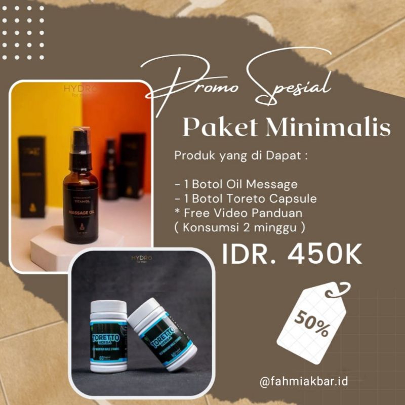Absolute Titan Paket Minimalis ( Toretto Herba & Titan Oil )
