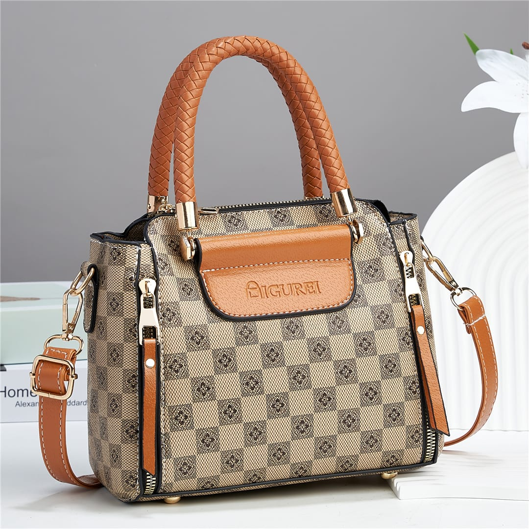 BJ57924 - KHAKI BROWN/COFFEE/COFFEE BROWN/COFFEE GOLD/BEIGE TAS SLEMPANG WANITA FASHION IMPORT MODIS ELEGAN TERMURAH TERLARIS TERBARU BAGSTORE JAKARTA TAS BATAM CR7924