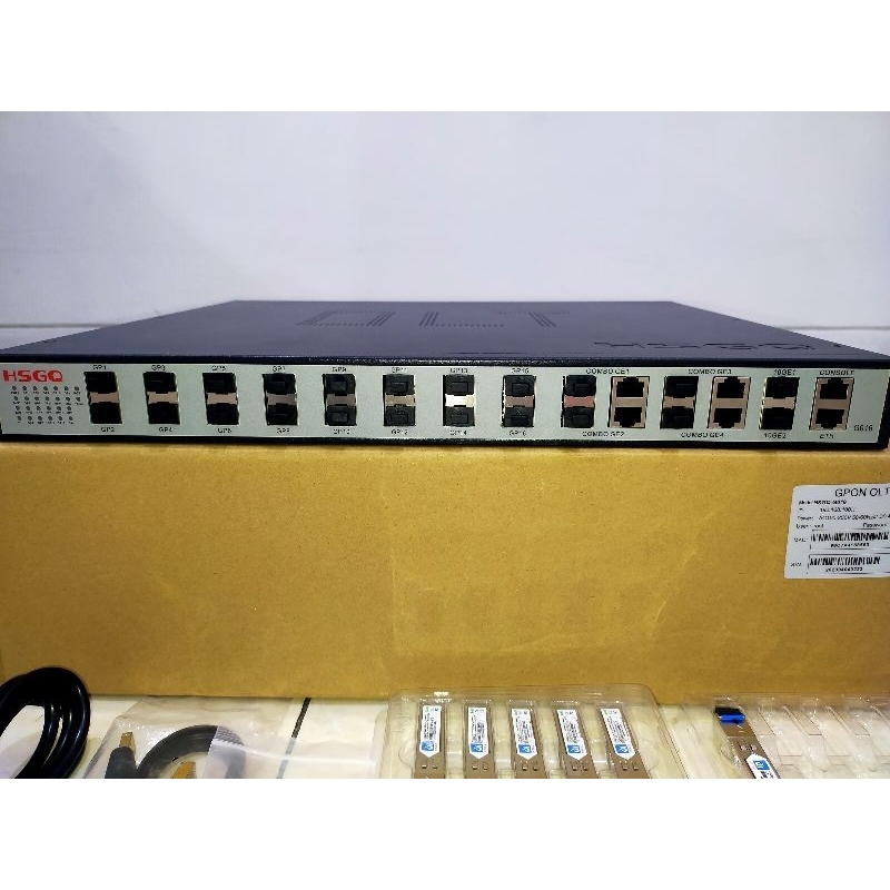 New OLT GPON 16 PON HSGQ Type G016 10G AC/DC