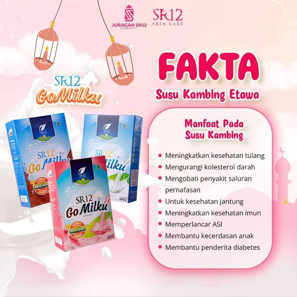 GOMILKU SR12 200GR | GO MILKU SR12 200GR SUSU ETAWA HALAL BPOM MENINGKATKAN KESEHATAN IMUN TUBUH / GOMILK