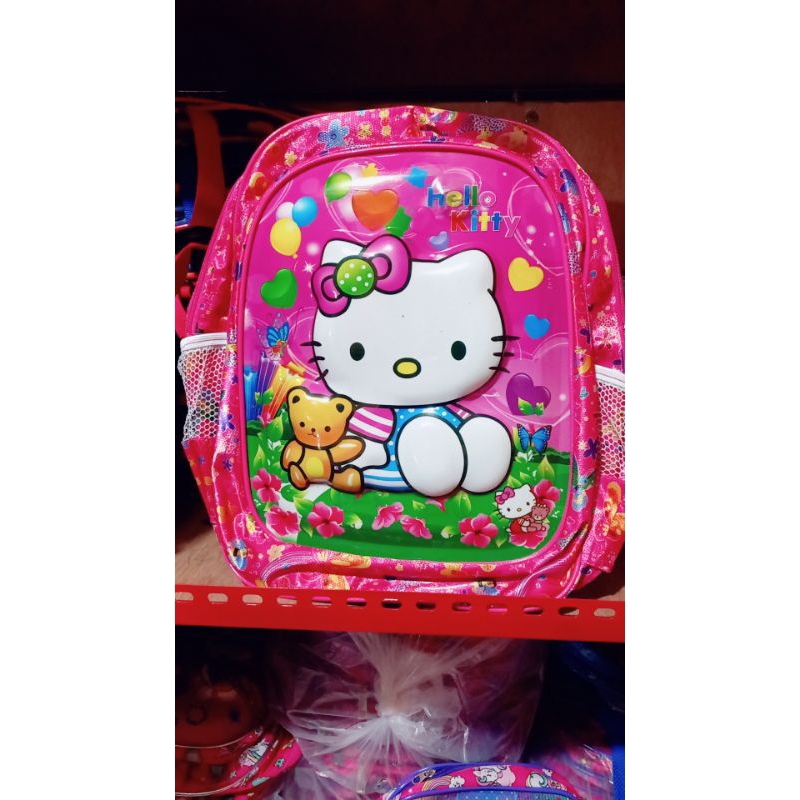 Tas anak SD motif timbul LED nyala tas perempuan