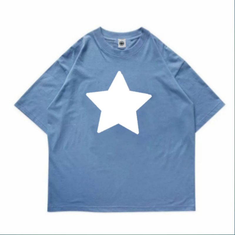 Warstudio - Kaos Boxy Oversize Blue Steel Star
