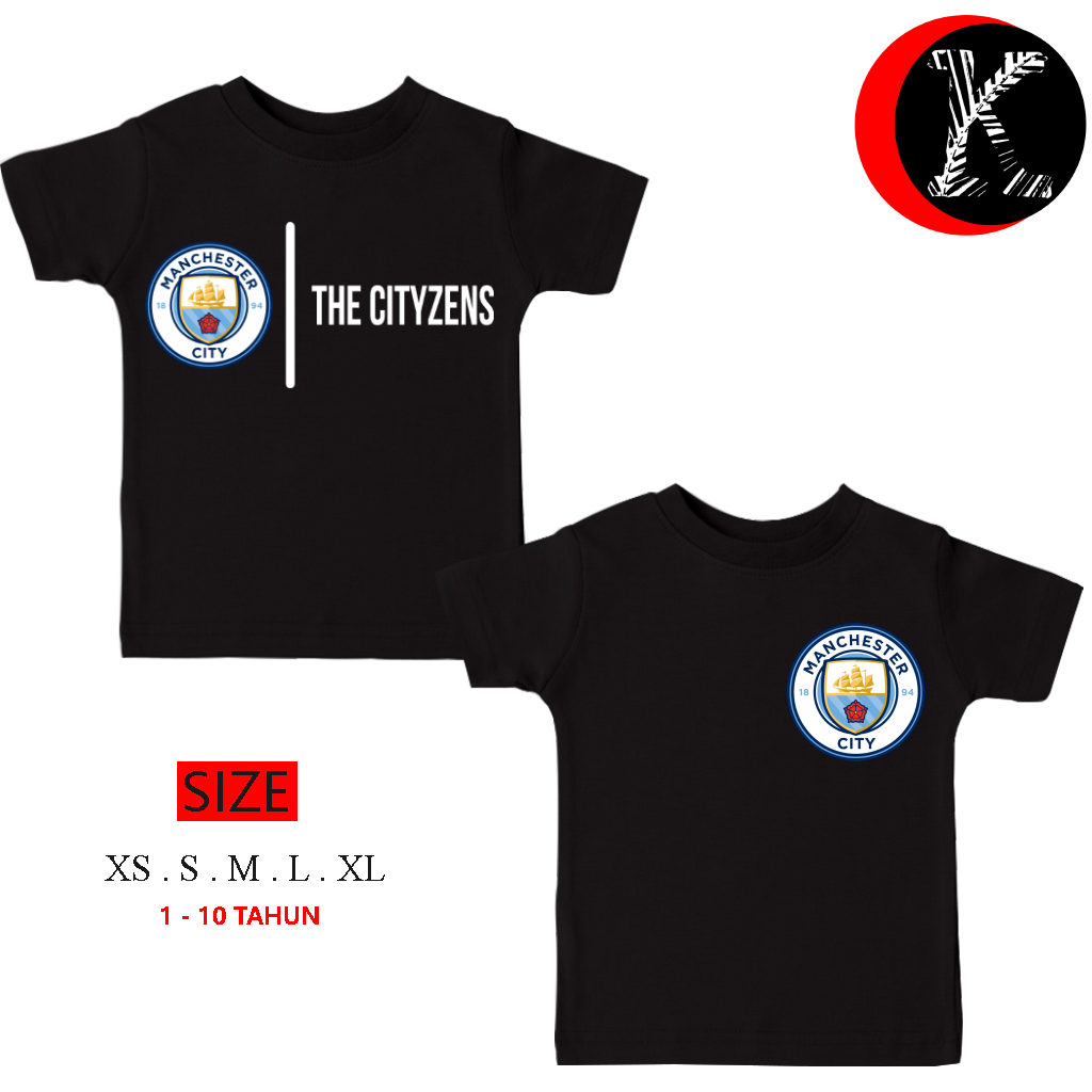 Kaos Baju Anak MAN CITY THE CITYZEN Fans Liga B2