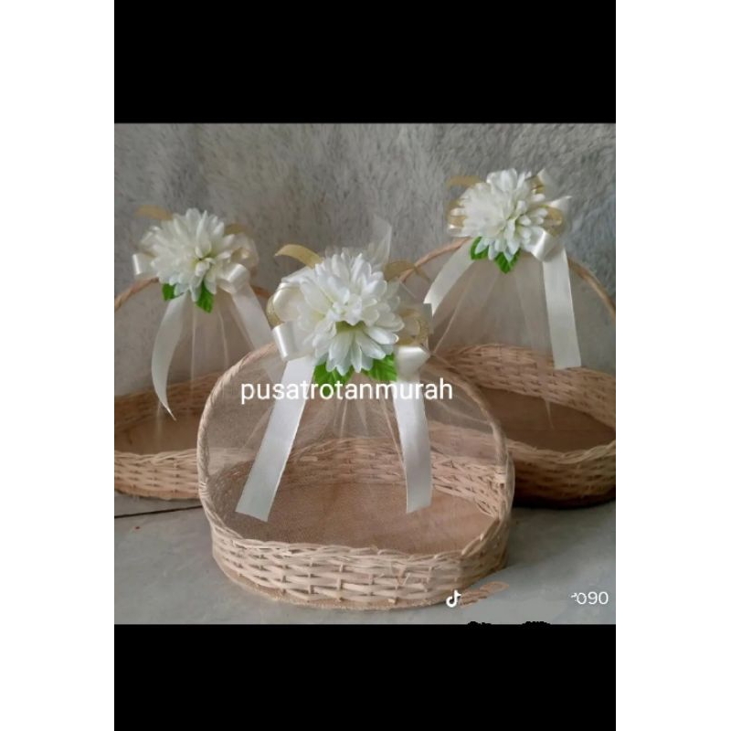 promo 1 set isi 3 pcs keranjang ombak free tile dan bunga