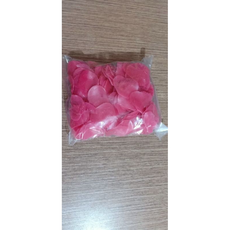 

kerupuk merah, mekar, tanpa jemur berat 5 kg