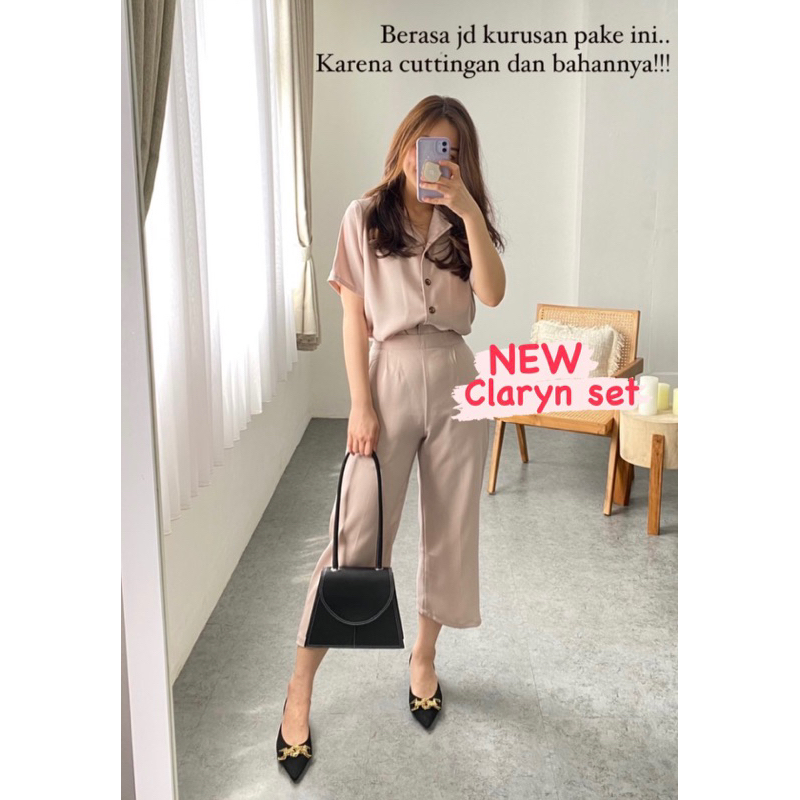 CLARYN THE LABEL - set pink cream