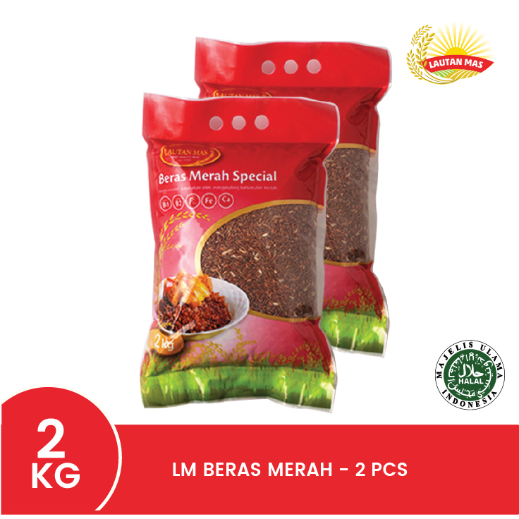 

[PAKET DIET] BUNDLING Lautan Mas Beras Merah 2KG - 2PCS