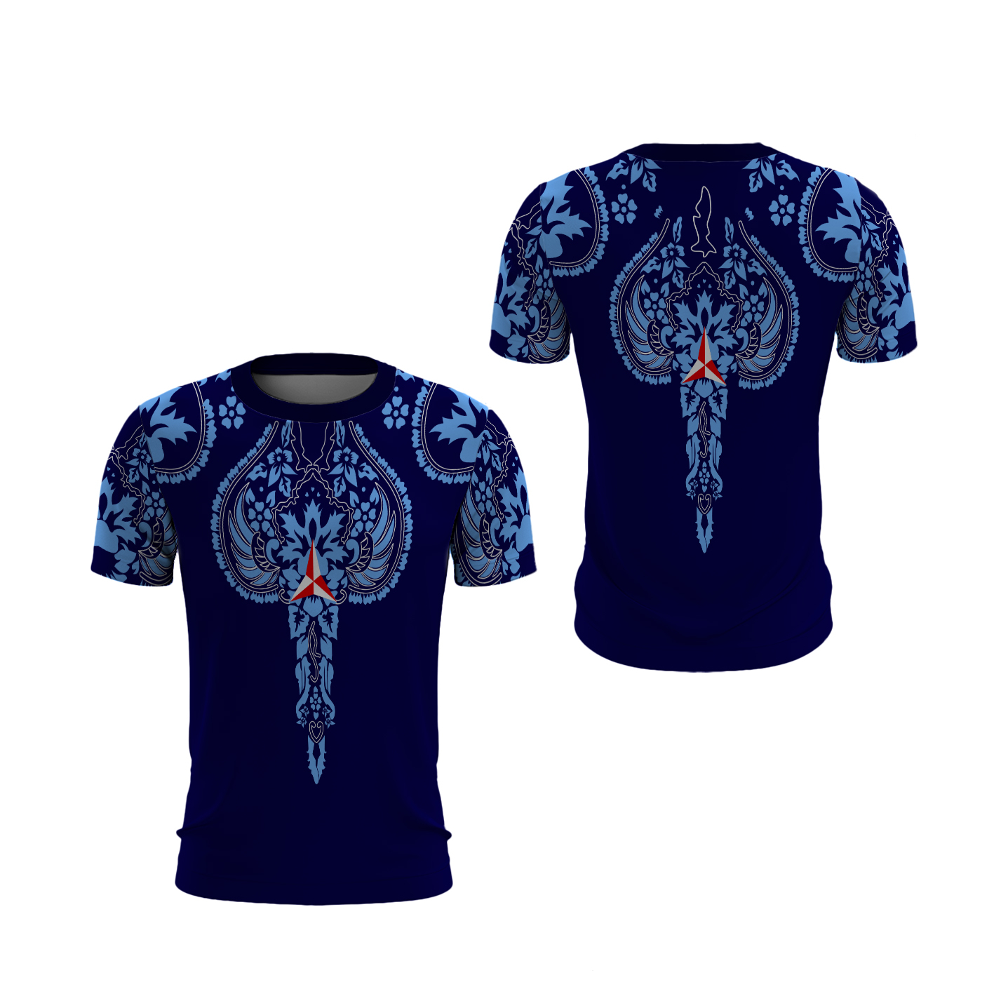 Utamamedia - Kaos Pria Tema Demokrat Batik Full Print